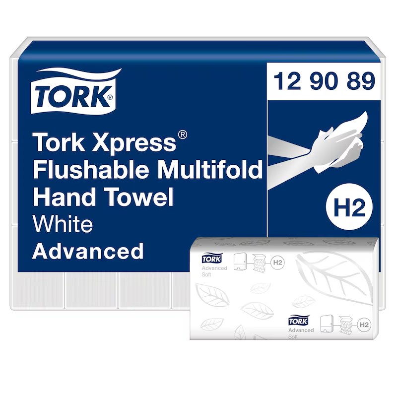 Tork Xpress Flushable Multifold Hand Towel 2 Ply (CTN 21)