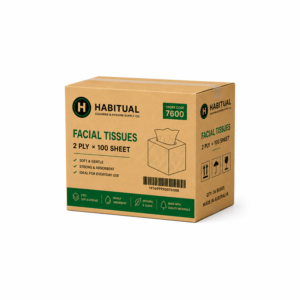 2 Ply 100 Sheet Facial Tissue (CTN 30)