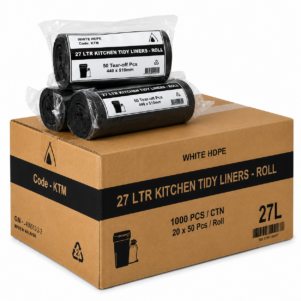 27L Black Bin Liners (CTN 1000)