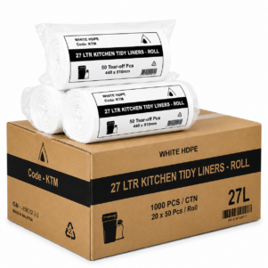 27L White Bin Liners (CTN 1000)