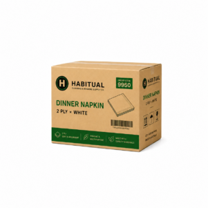2 Ply White Dinner Napkin 400x400mm (CTN 1000)