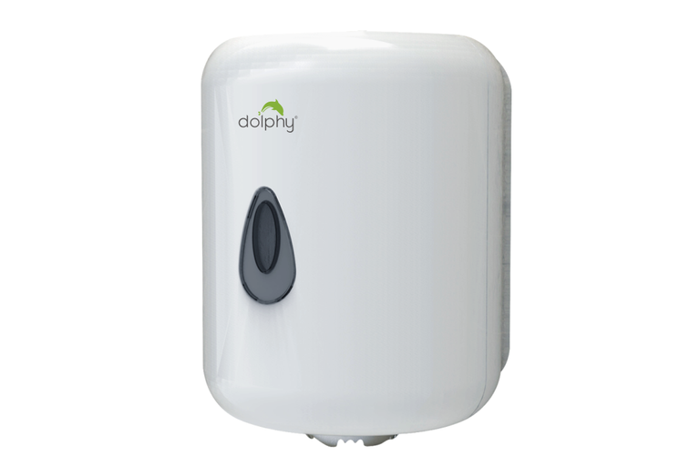 Centrefeed Roll Towel Dispenser - White Plastic