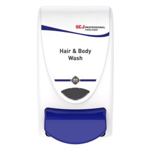 Deb Hair & Body Wash Dispenser 1L - White Plastic